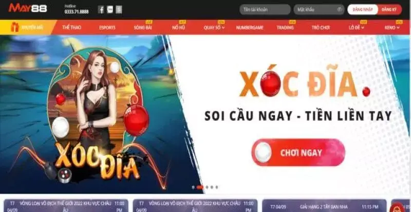 Giao diện xứng đáng điểm 10 của sân chơi quay hũ may88